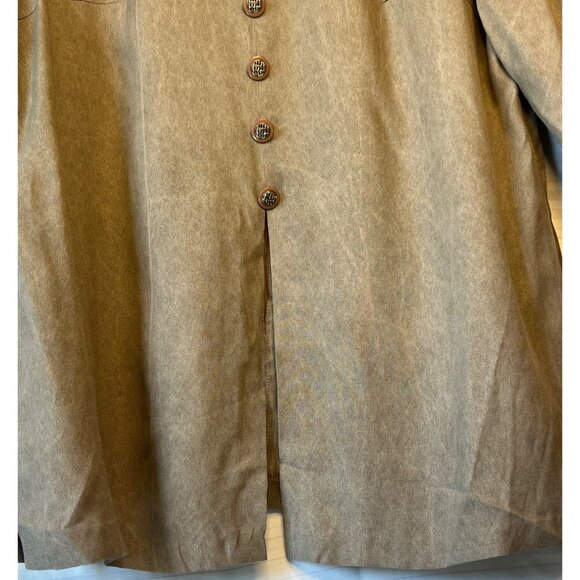 Special Thyme Ltd Womens 2-Piece Set 22W Gray Buttoned Blouse & Pants Rayon Blen - Picture 13 of 16